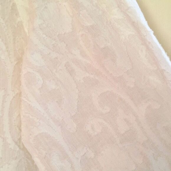 Z&L Europe Boho Tiered Babydoll Dress Oversized S White Cotton Balloon Sleeves - Picture 9 of 16